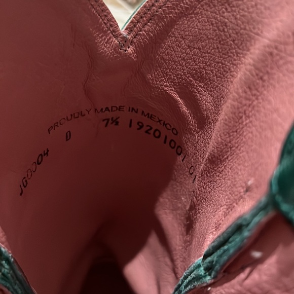 Junk Gypsy Lane Fringe Teal Cowboy 🤠 Boots 7.5 7 - Picture 15 of 16